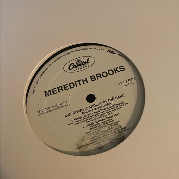 Meredith Brooks "Lay Down" featuring Queen Latifah 33 1/3 RPM 12" Vinyl Record - Picture 4 of 6